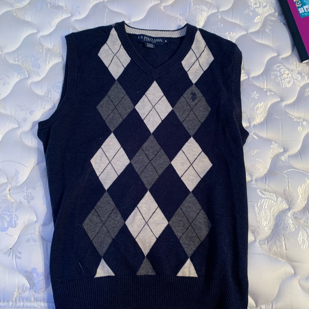 Polo sweater navy blue